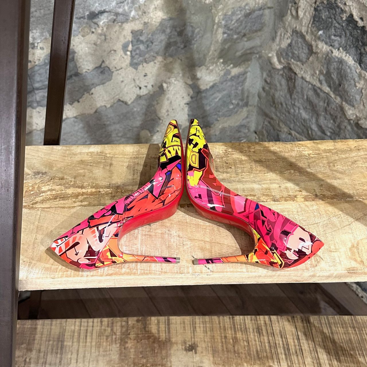 Christian Louboutin Christian Louboutin Orange Patent Metrograf So Kate Pumps Size US 7 / IT 37 - 8 Thumbnail