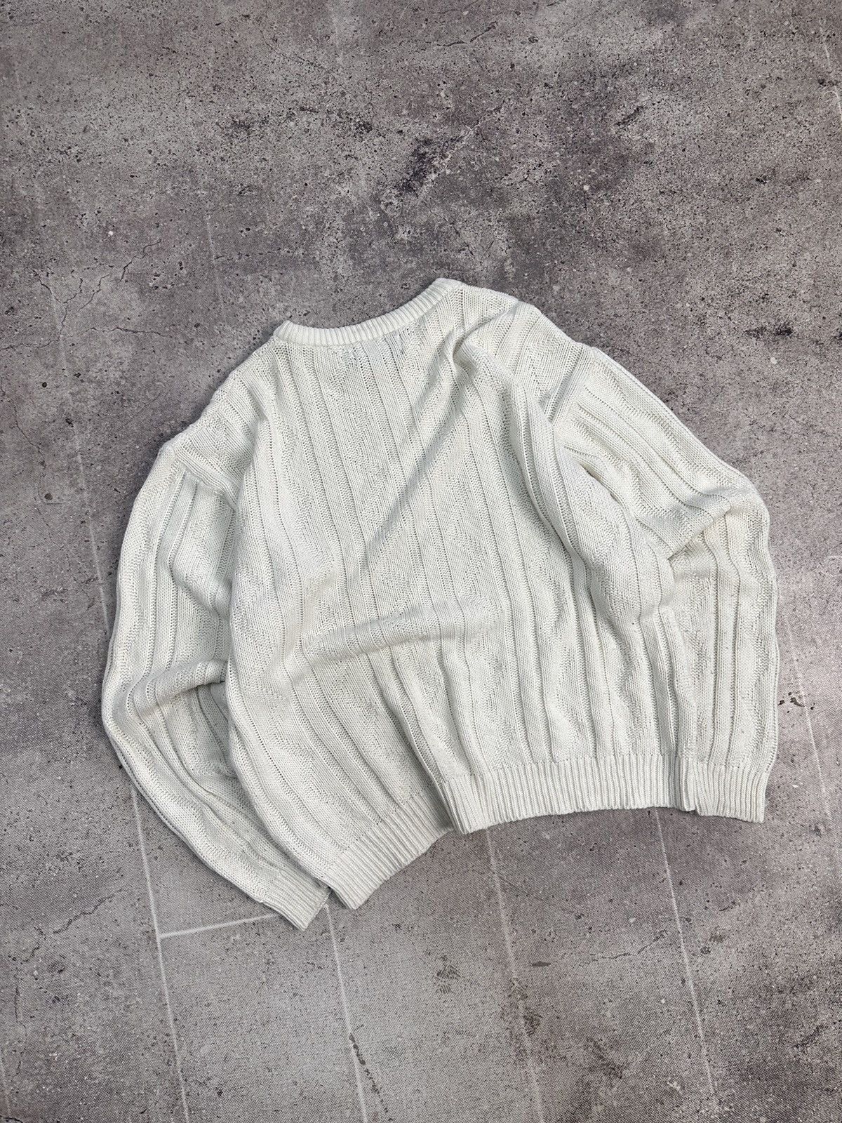 Christian Dior Monsieur × Vintage Vintage sweater Christian Dior knit stripped distressed fade Size US L / EU 52-54 / 3 - 14 Thumbnail