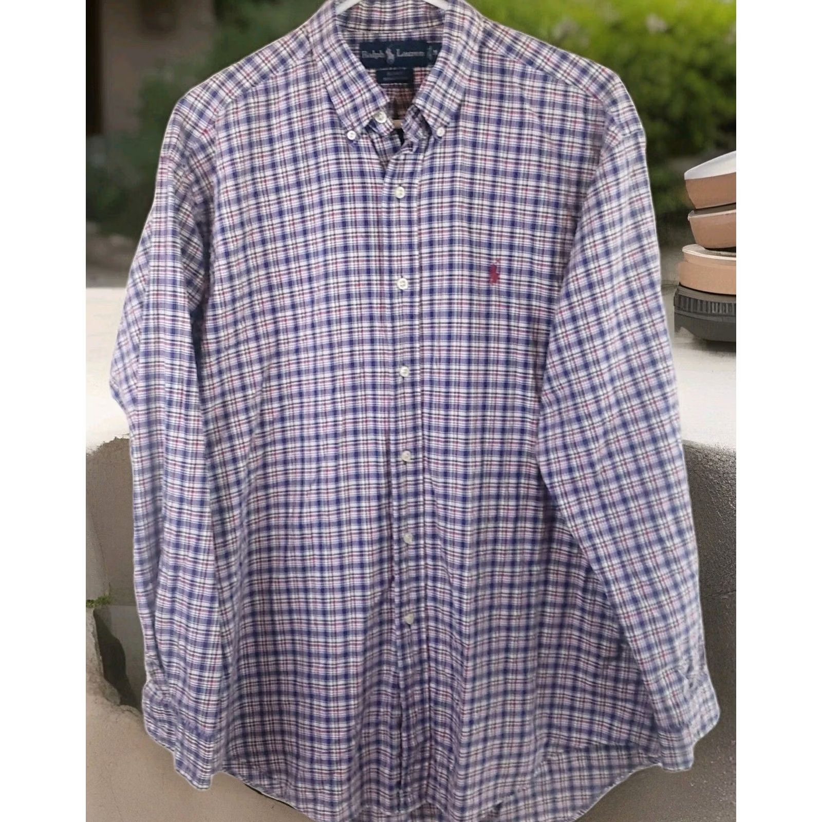 Ralph Lauren Ralph Lauren Blake Button-Down Shirt Medium Plaid Classic Preppy Heritage Men's Casual Business Travel Shirt Size US M / EU 48-50 / 2 - 2 Thumbnail