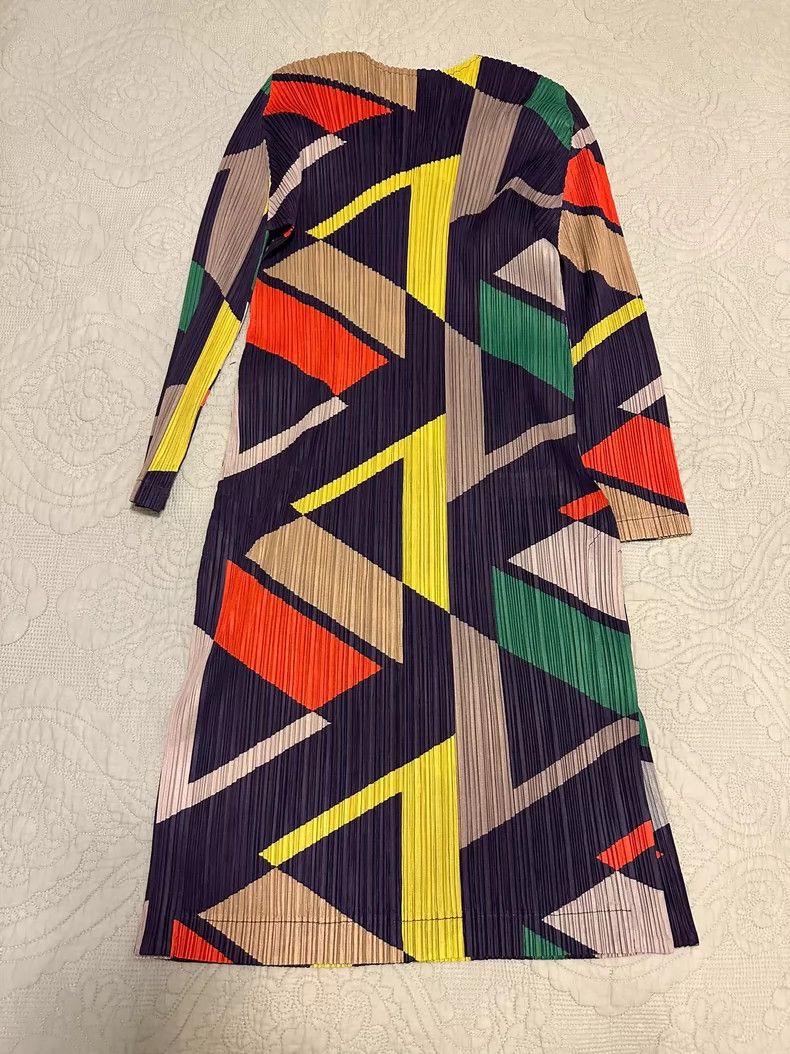 Issey Miyake Issey Miyake Colorful block dress Size L / US 10 / IT 46 - 2 Thumbnail