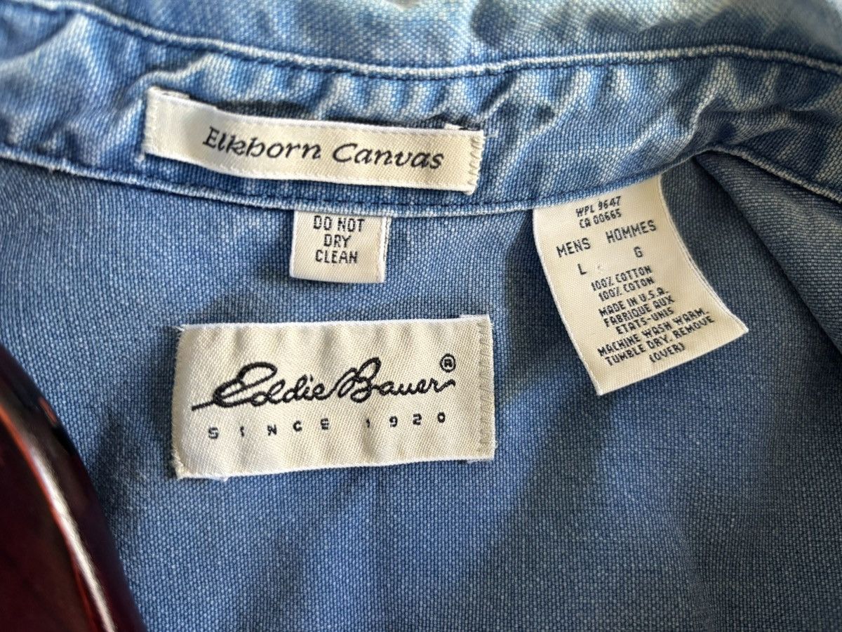 Eddie Bauer Vintage Eddie Bauer Elkhorn canvas work shirt Size US L / EU 52-54 / 3 - 3 Thumbnail