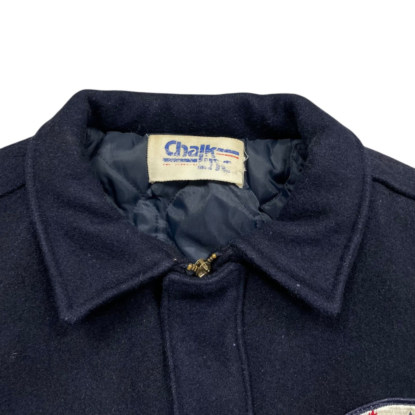 MLB VTG 90s CALIFORNIA ANGELS CHALK LINE WOOL VARSITY JACKET Size US L / EU 52-54 / 3 - 6 Thumbnail