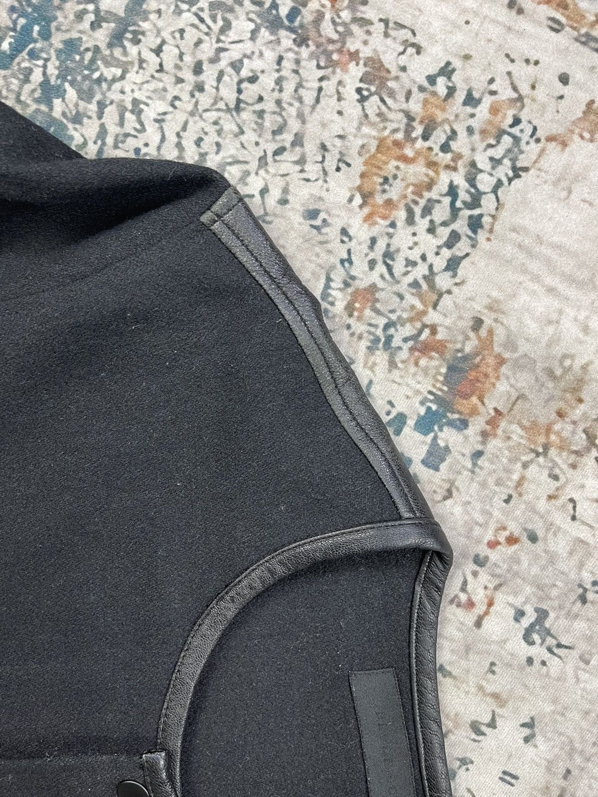 Black Scale BLVCK SCVLE Hybrid Back Leather Front Wool Jackets Size US M / EU 48-50 / 2 - 13 Thumbnail