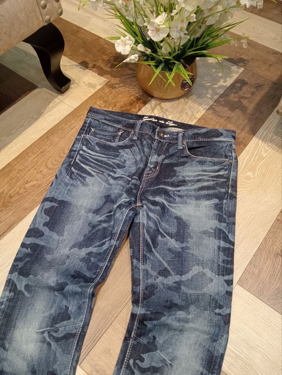 GOSTAR DE FUGA JAPANESE GOSTAR DE FUGA BLUE DENIM JEANS Size US 33 - 4 Thumbnail