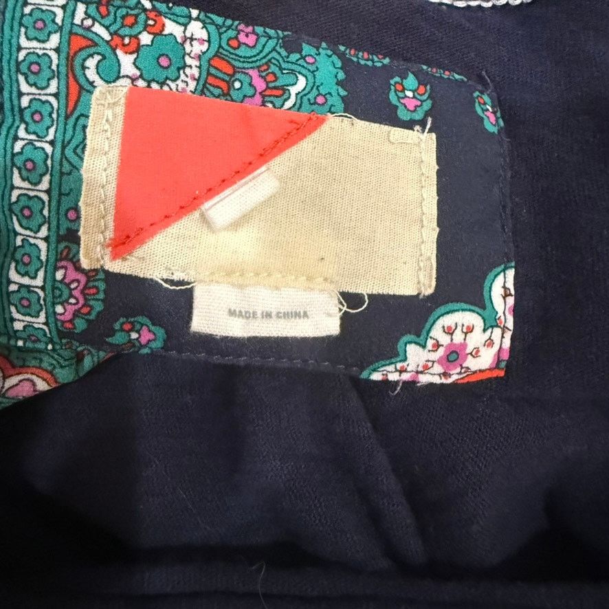 Anthropologie Anthropologie Women Blue Paisley Pleated Long Sleeve T-Shirt Size M / US 6-8 / IT 42-44 - 5 Thumbnail