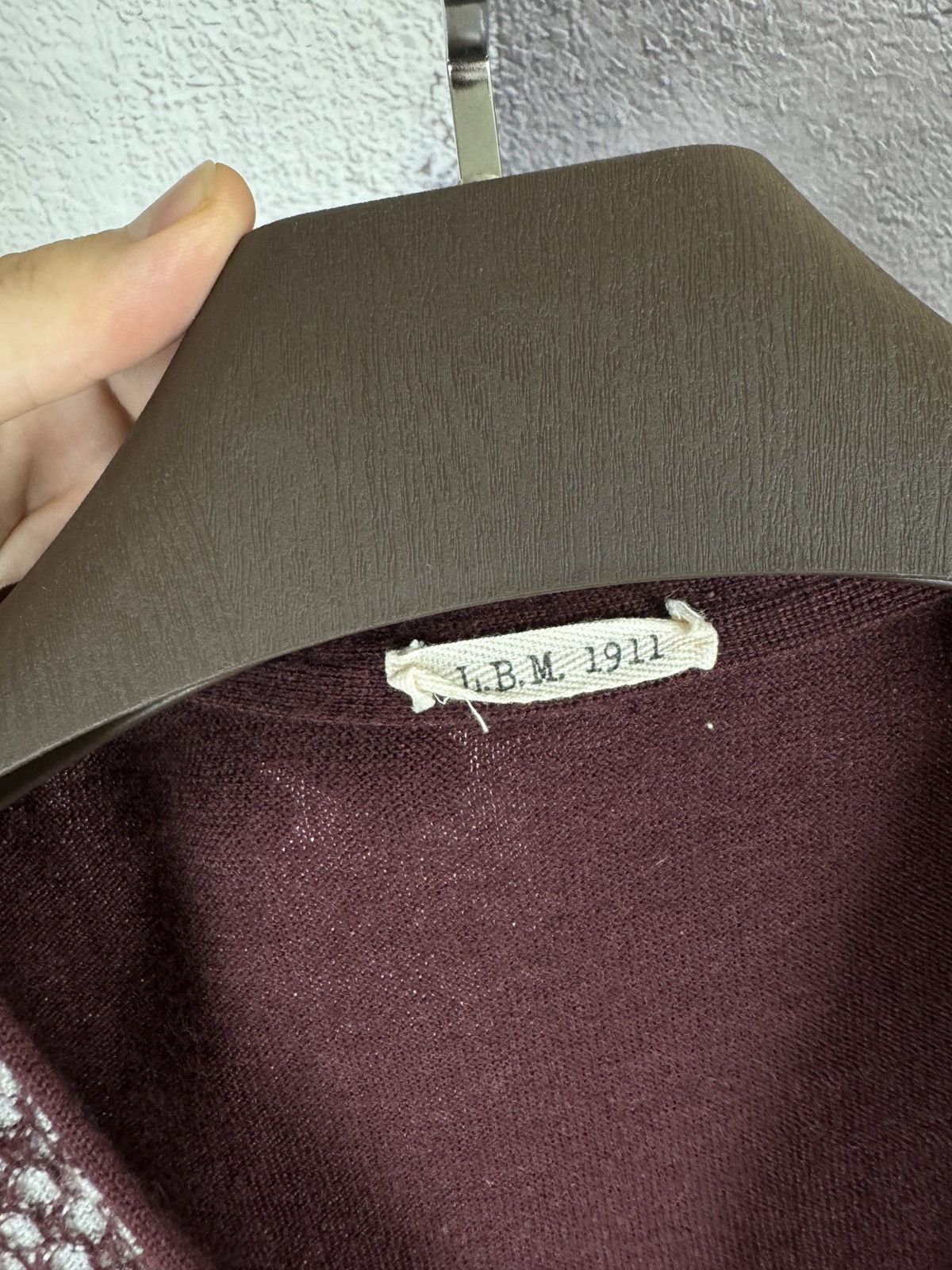 L.B.M. 1911 L.B.M 1911 Red Burgundy Wool Button Up Knitted vest gilet Size US L / EU 52-54 / 3 - 9 Thumbnail