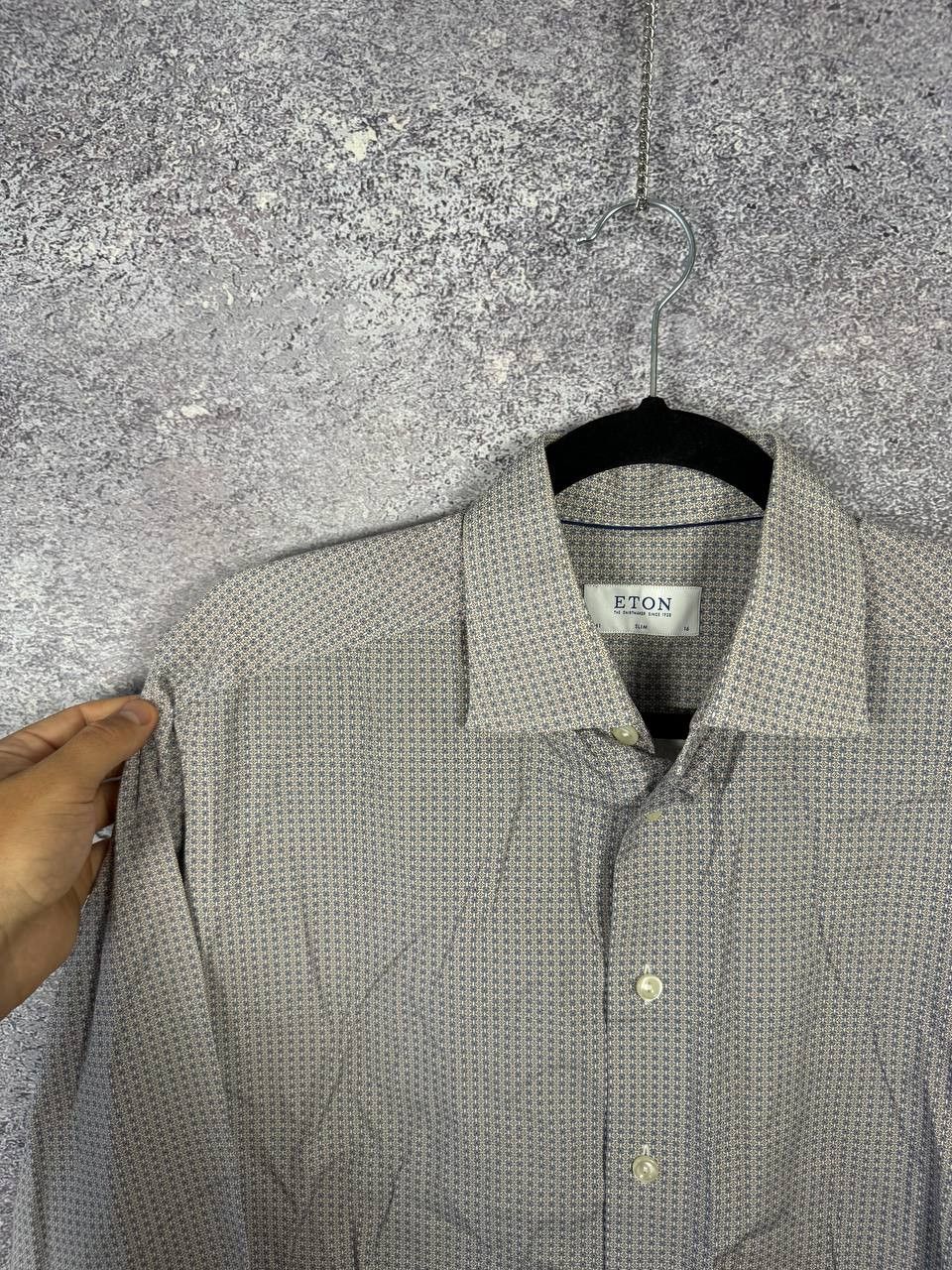 Eton Eton Shirt Mens 16 41 Floral All Over Print AOP Dress Formal Size US M / EU 48-50 / 2 - 5 Thumbnail