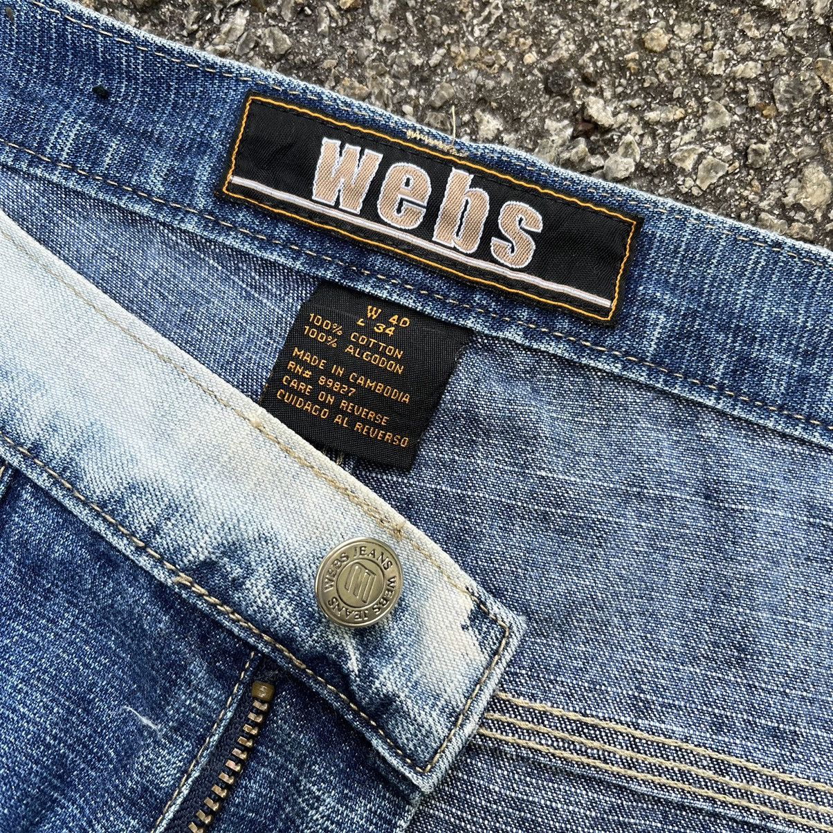 Southpole Crazy Vintage Y2K Baggy Webs Denim Faded Jeans Size US 40 / EU 56 - 9 Thumbnail