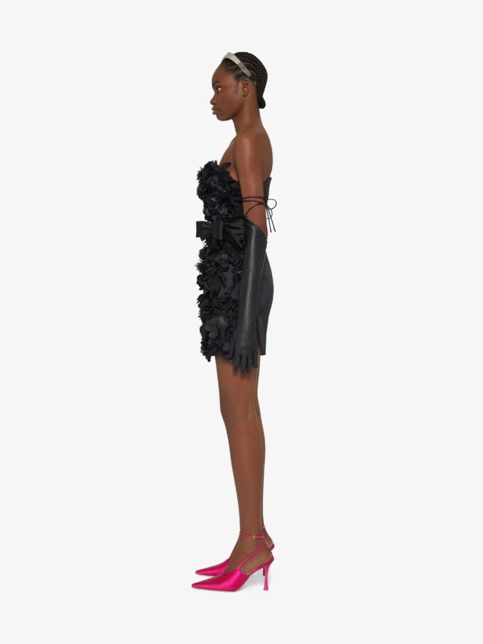 Givenchy o1srvl11e1124 Flower Dress in Black Size XS / US 0-2 / IT 36-38 - 4 Thumbnail