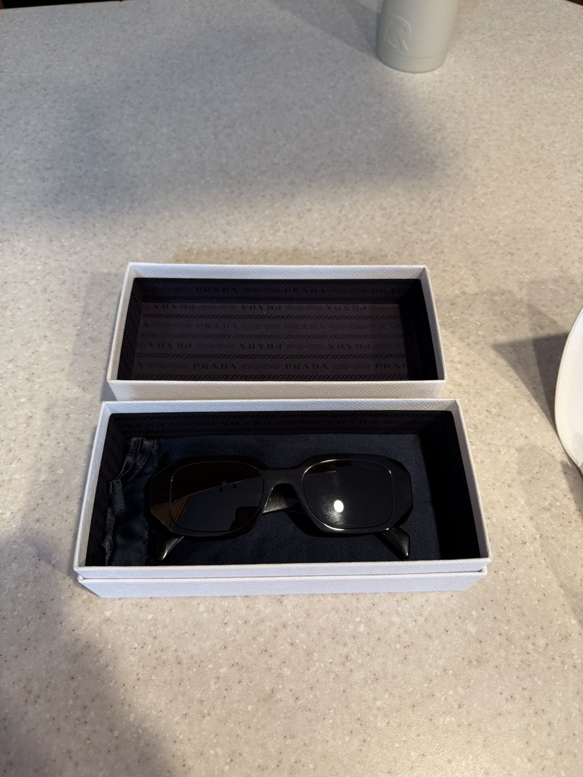 Prada Prada Sunglasses with triangle logo Size ONE SIZE - 3 Thumbnail