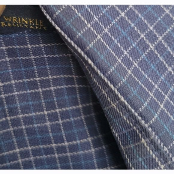 Club Room Regular Fit Checkered Long Slv Button-Up Shirt Party Preppy Size US XL / EU 56 / 4 - 7 Thumbnail