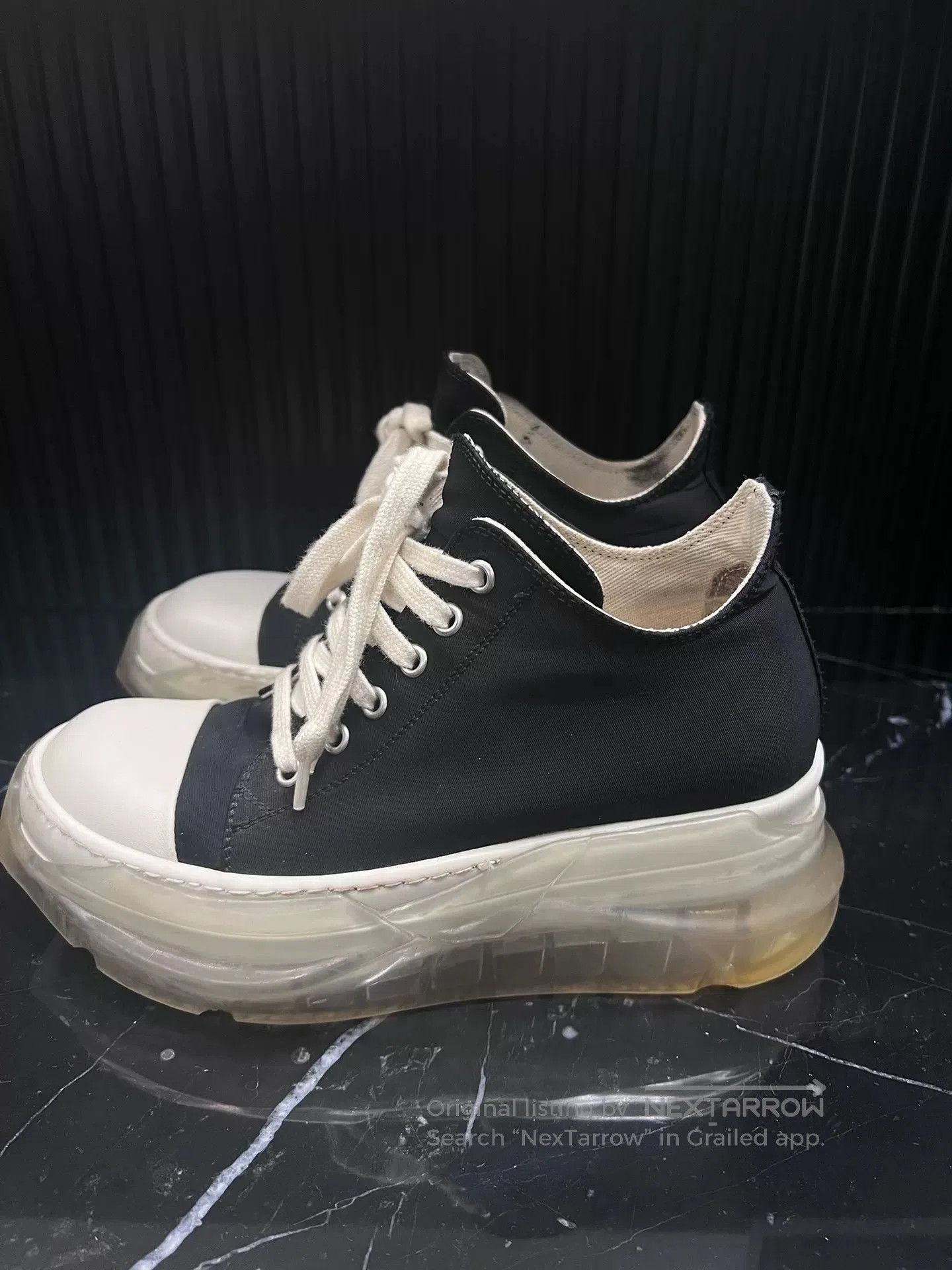 Rick Owens rick owens platform sneakers black and white. Size US 6 / IT 36 - 2 Thumbnail