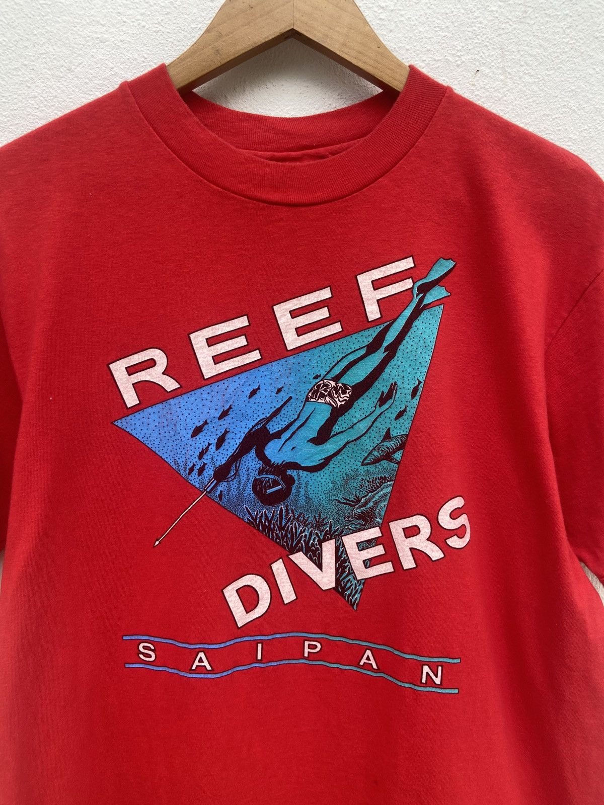 Sun Surf Vintage 80s Vintage Reef Divers t shirt Hawaii Saipan Size US M / EU 48-50 / 2 - 2 Thumbnail
