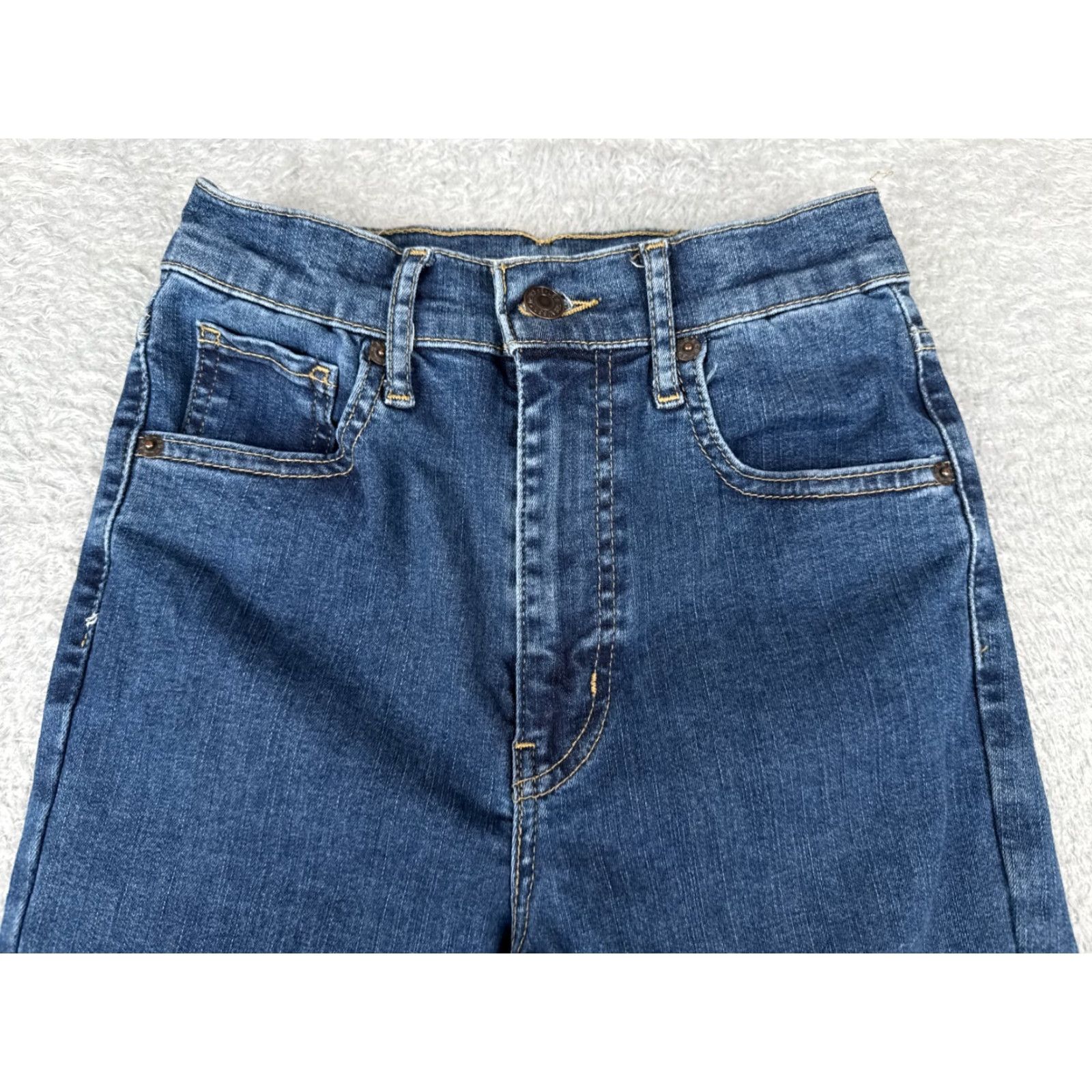 Levi's Levi's Women's Jeans 26 Blue Mile High Super Skinny Denim 23x28 Retro Size 26" / US 2 / IT 38 - 4 Thumbnail
