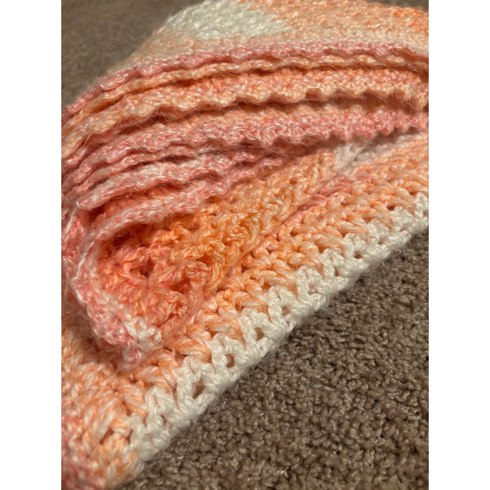 The Unbranded Brand Baby Corcheted Blanket 40" x 46" Size ONE SIZE - 6 Thumbnail