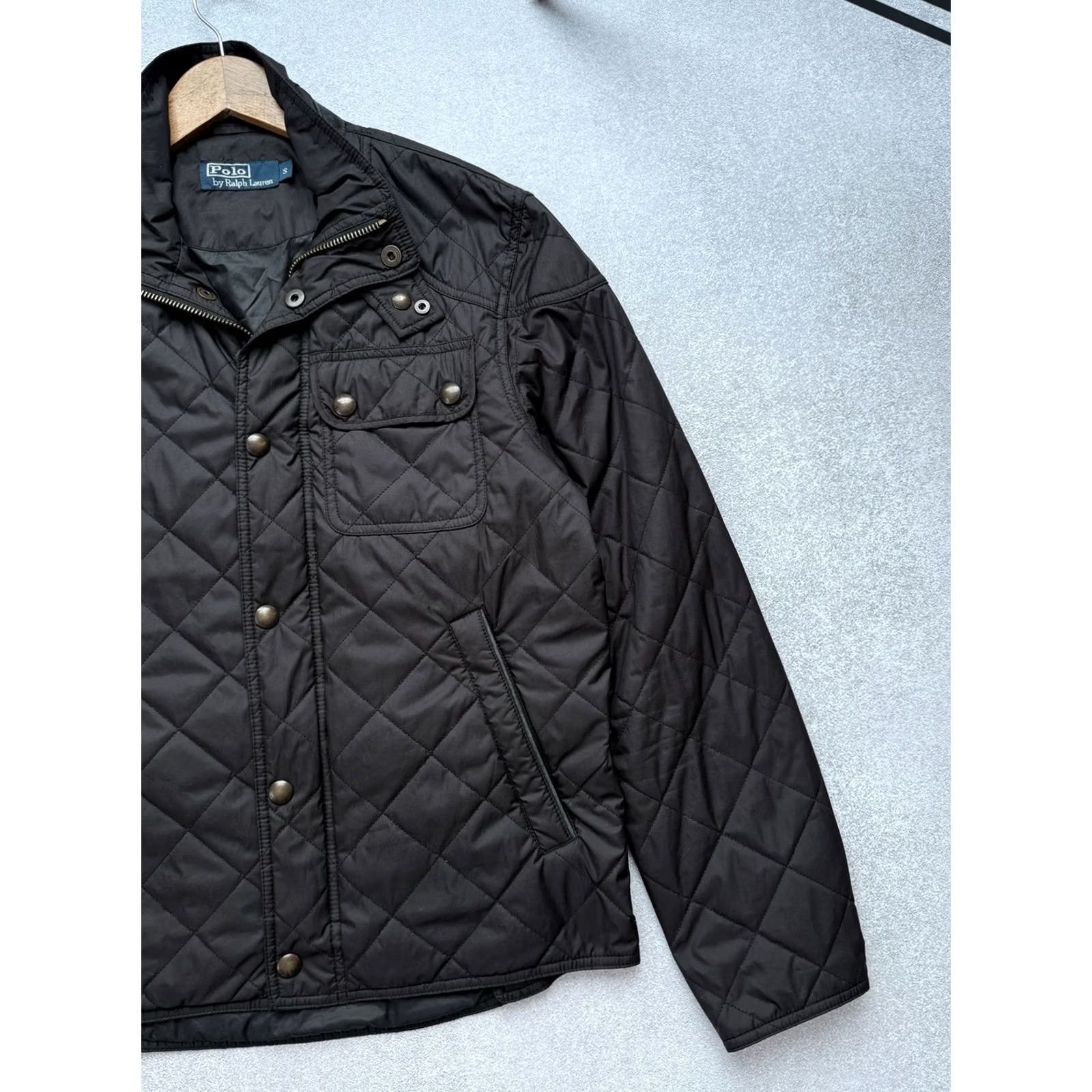 Polo Ralph Lauren VINTAGE Polo Ralph Lauren Quilted Jacket Pocket Luxury Men’s Black Size S Jacket Men Black 90s Ralph Lauren Quilted Logo Zipper Size US S / EU 44-46 / 1 - 3 Thumbnail
