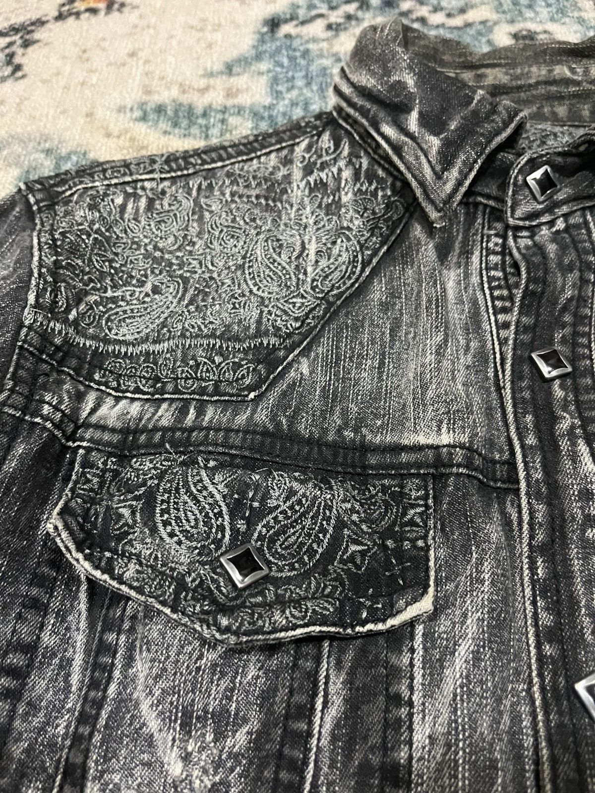 In The Attic Black denim western shirt Size US M / EU 48-50 / 2 - 6 Thumbnail