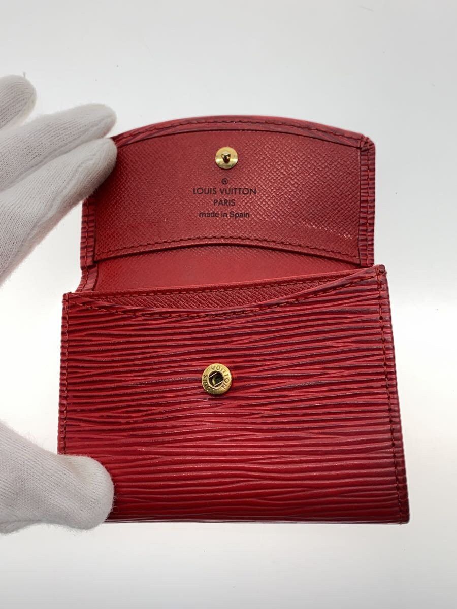 Louis Vuitton Louis Vuitton Epi Porto Monnaie Simple Leather Red Size ONE SIZE - 4 Thumbnail