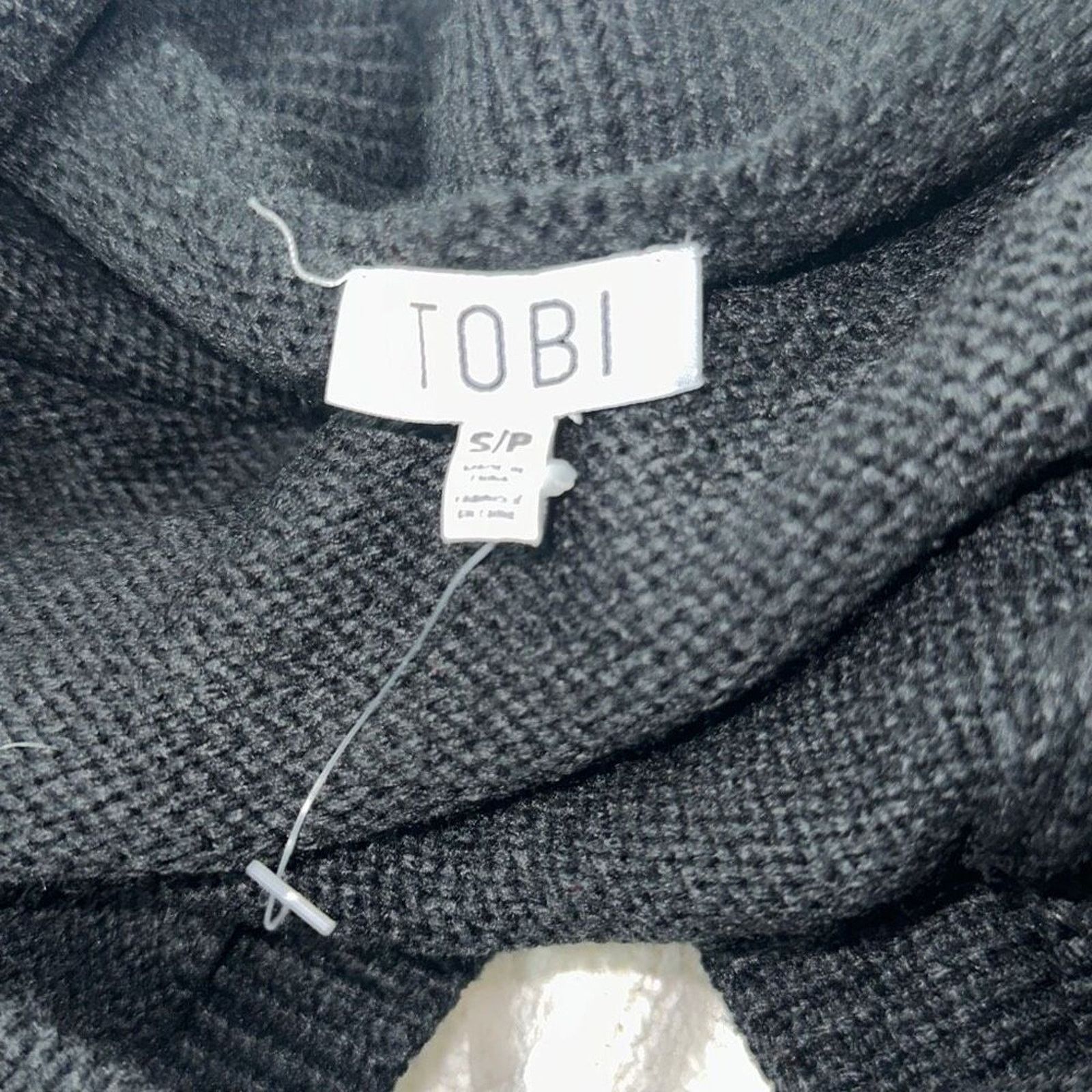 Other Tobi Black Oversized Knit Cross Front Sweater | Sz S Size S / US 4 / IT 40 - 5 Thumbnail