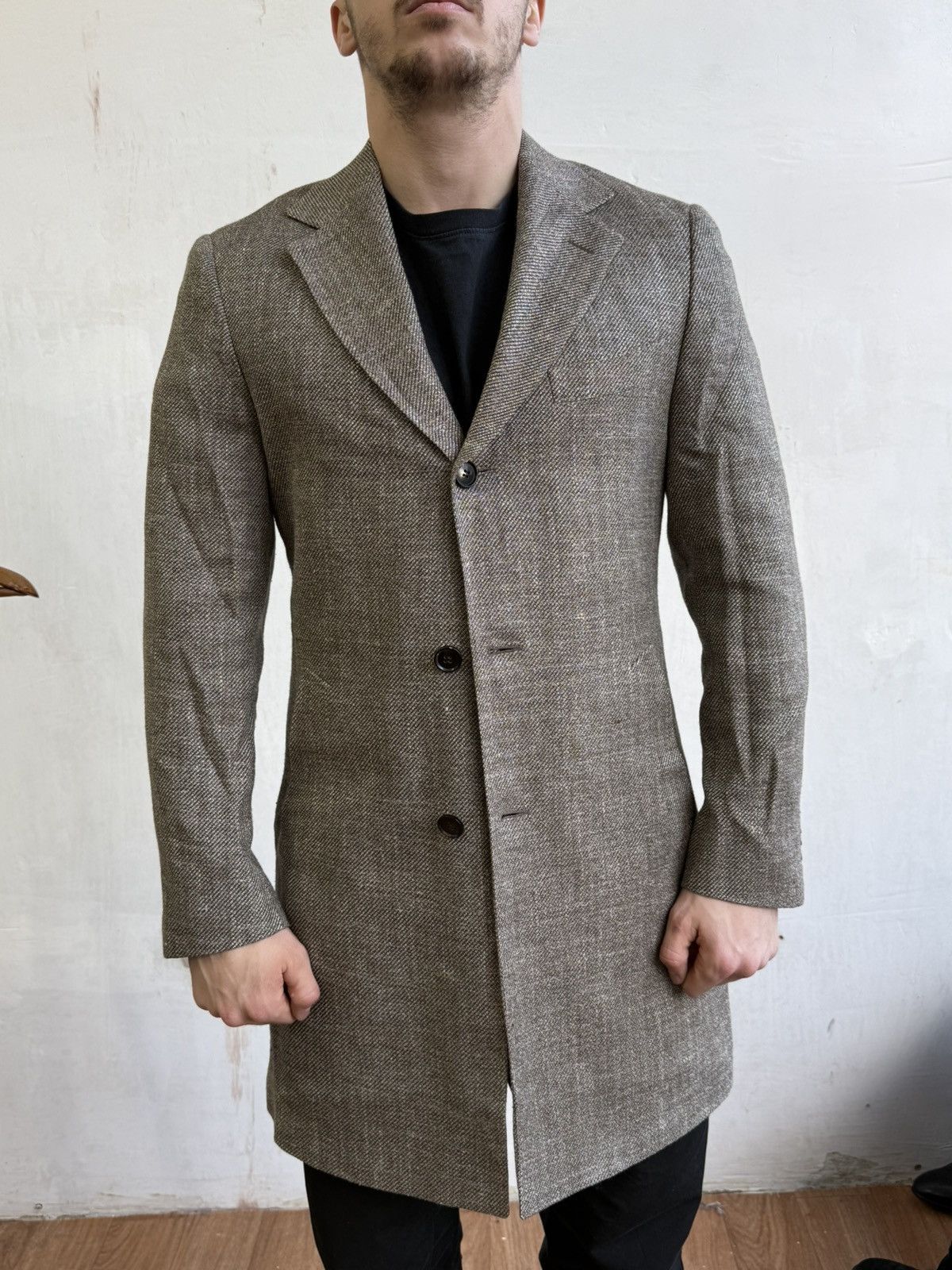 Suitsupply Suitsupply Vincenza Beige men’s wool coat size 48 Size US M / EU 48-50 / 2 - 14 Thumbnail