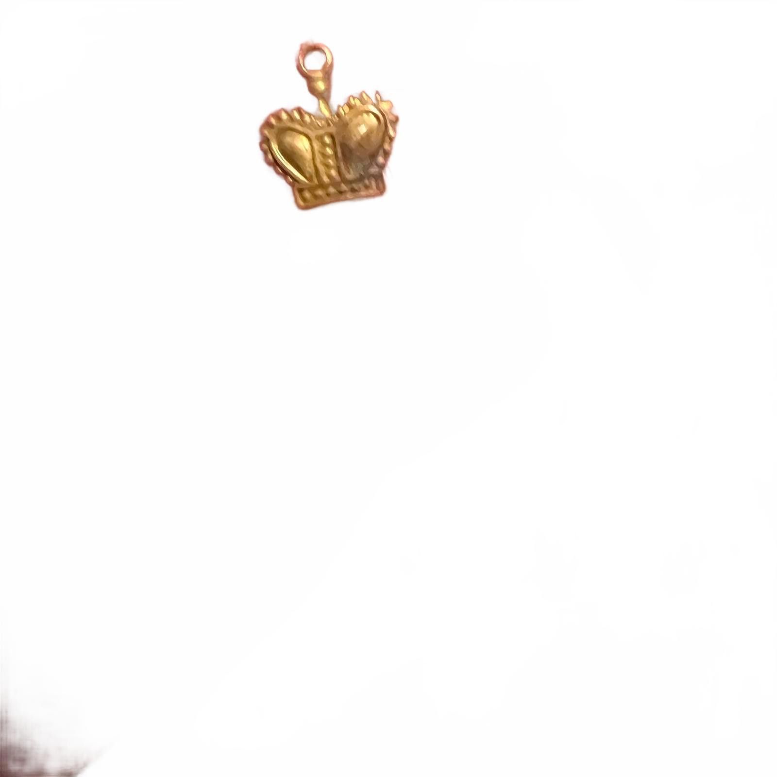 Unknown London Gold Crown Pendant Charm Size ONE SIZE - 1 Preview