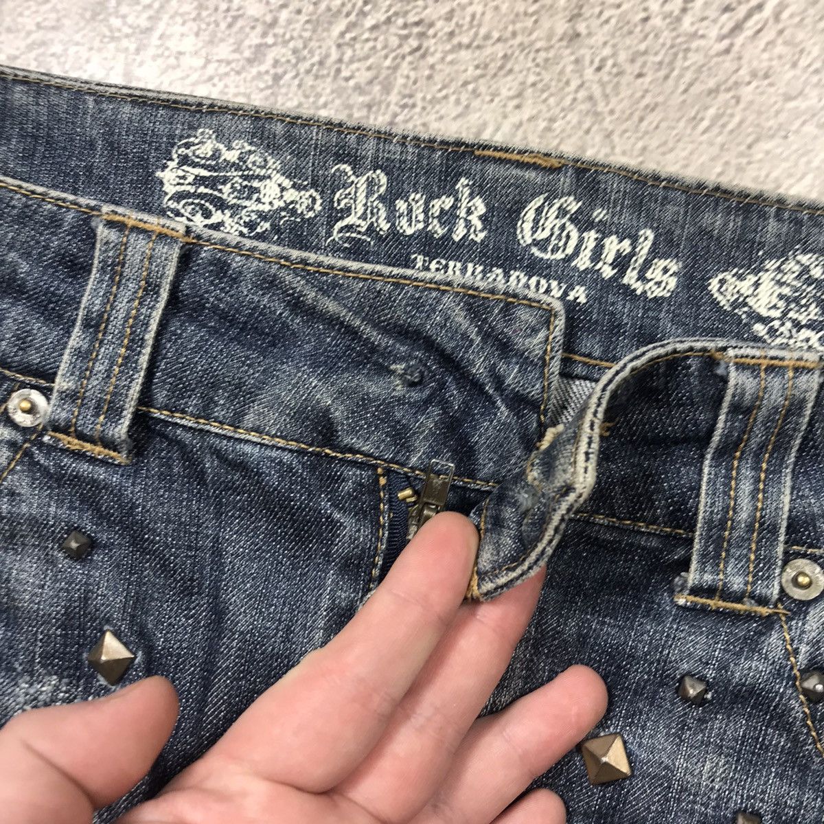 Vintage Y2K Faded Mini Skirt Japan Streetwear Distressed Relaxed 34 Size 34" / US 12 / IT 48 - 3 Thumbnail