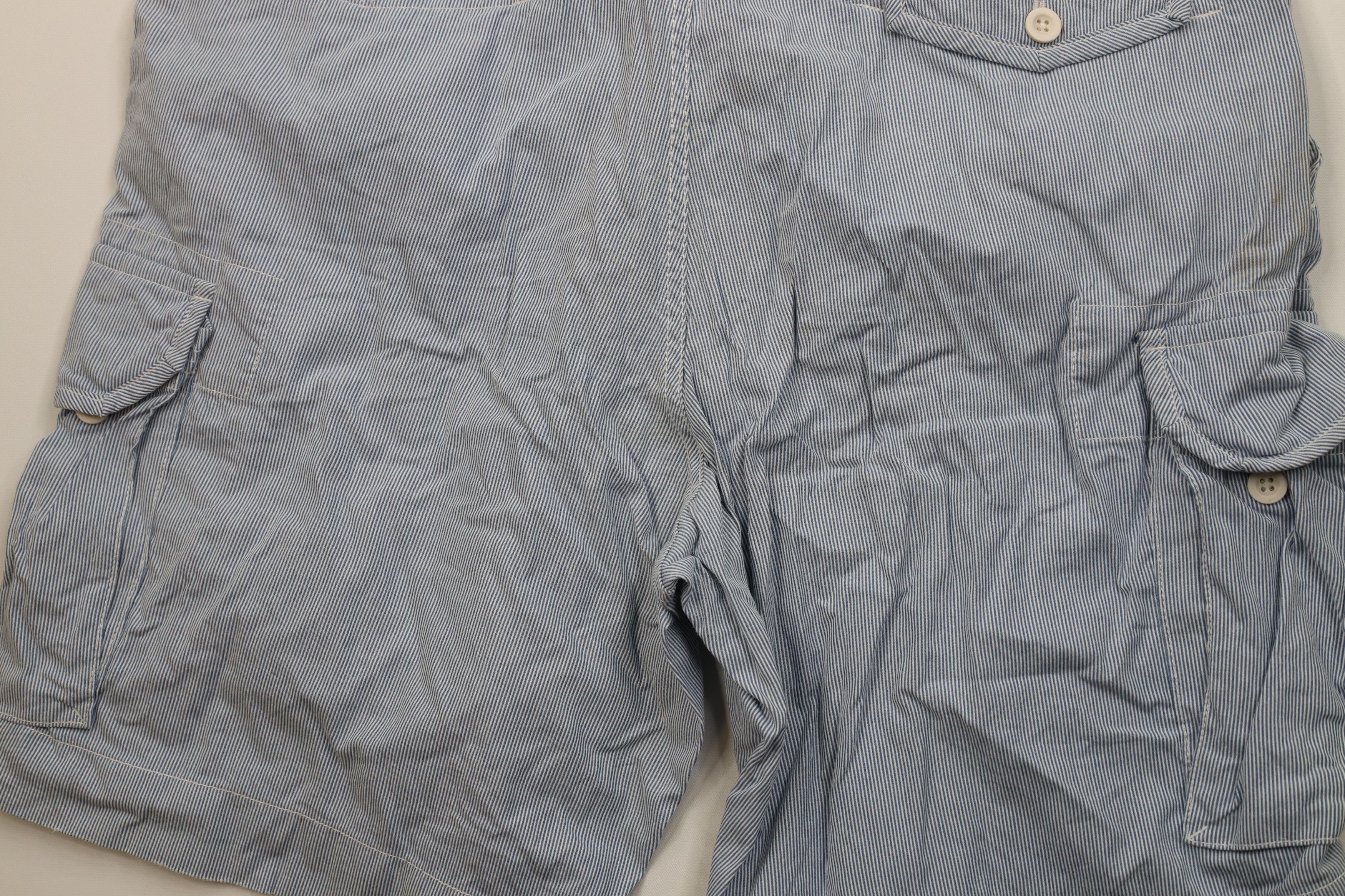 Ralph Lauren Vintage Ralph Lauren Hickory Striped Cargo Shorts Cotton Size US 43 - 13 Thumbnail