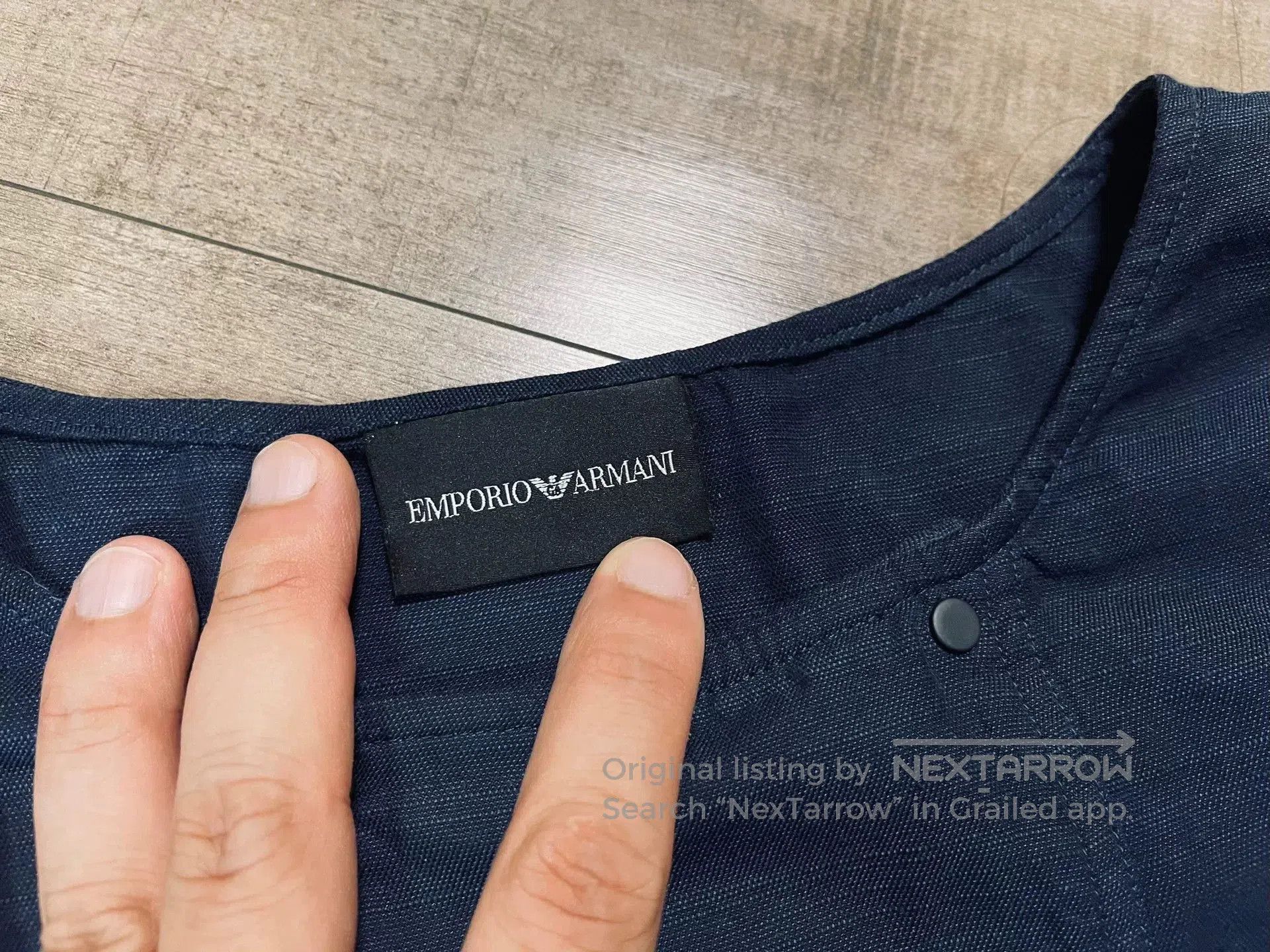 Emporio Armani Emporio Armani Limited Runway Collarless Shirt. Size US M / EU 48-50 / 2 - 2 Thumbnail