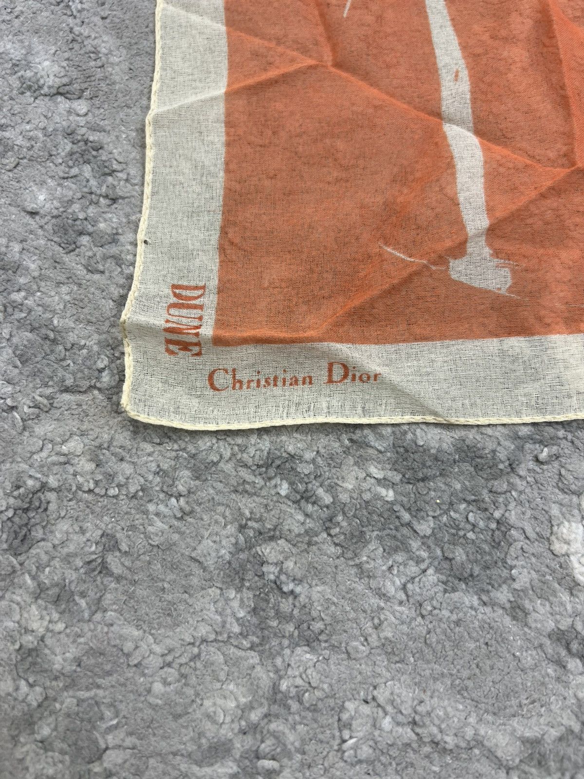 Christian Dior Monsieur Christian Dior Small Silk Scarf 100% Silk Size ONE SIZE - 3 Thumbnail