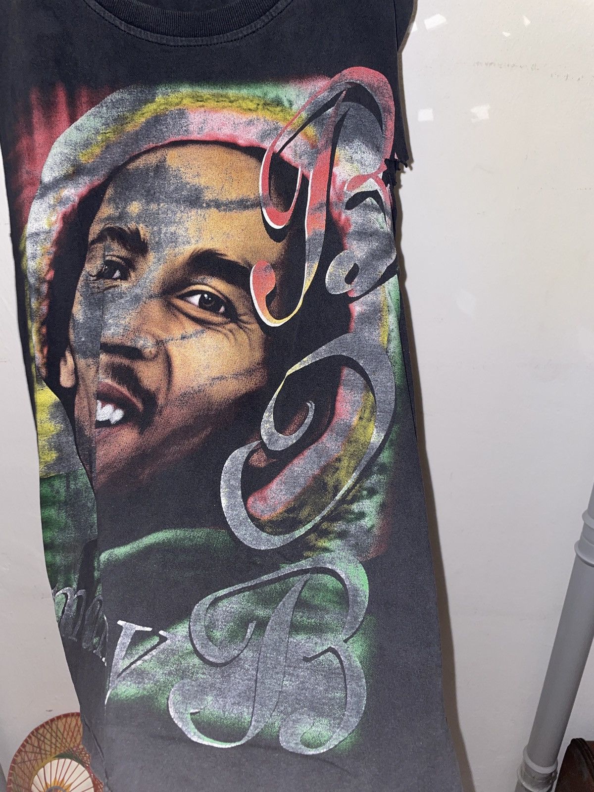Band Tees Vintage Distressed Bootleg Sleeveless Bob Marley Rap Tee Size M / US 6-8 / IT 42-44 - 2 Thumbnail