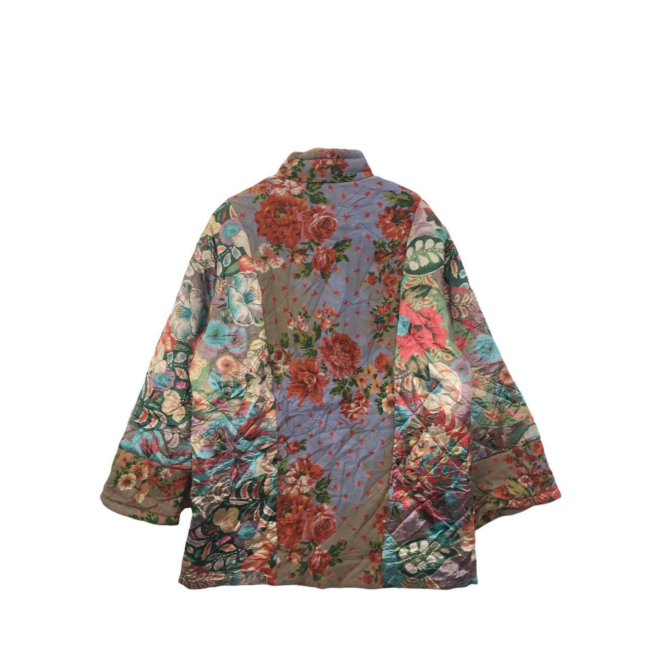 Vintage Vtg 90’ CHACOK FRANCE MAKASSAR Floral Flower Jacket Viscose Size M / US 6-8 / IT 42-44 - 4 Thumbnail