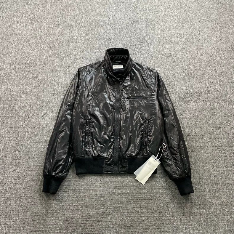 Saint Laurent Paris Saint Laurent Black glossy jacket 2504-Nextarrow Size US M / EU 48-50 / 2 - 1 Thumbnail