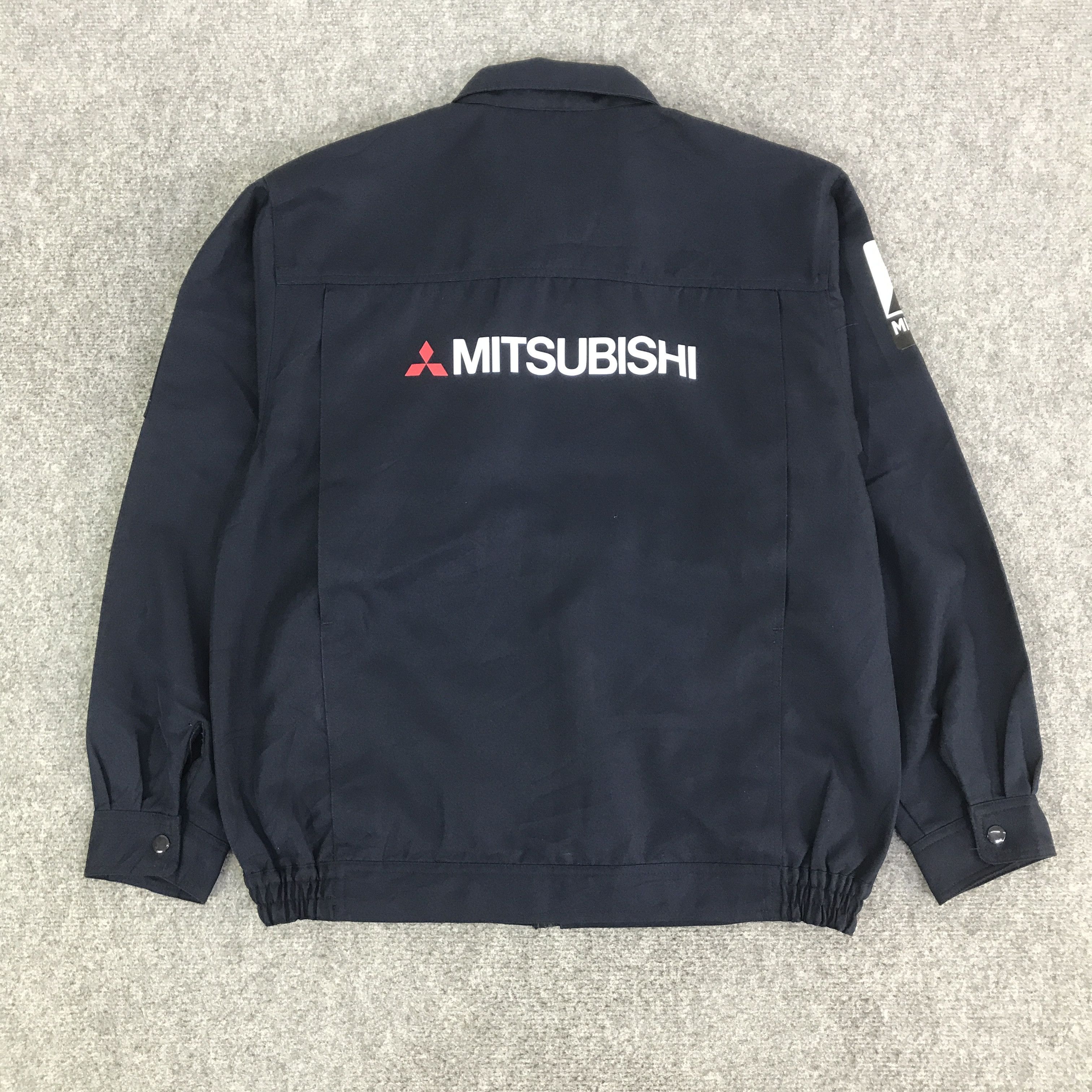 Japanese Brand MITSUBISHI RACING NAVY CUSTOM JACKET K123B16 Size US L / EU 52-54 / 3 - 1 Thumbnail