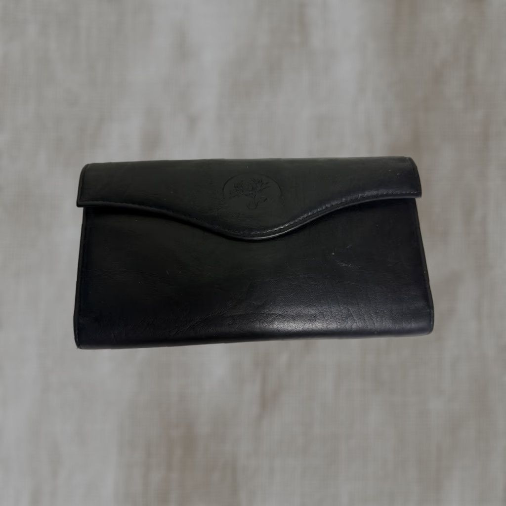 Vintage VINTAGE Buxton Leather wallet Black 7x4 With Coin Purse On Back Size ONE SIZE - 1 Thumbnail