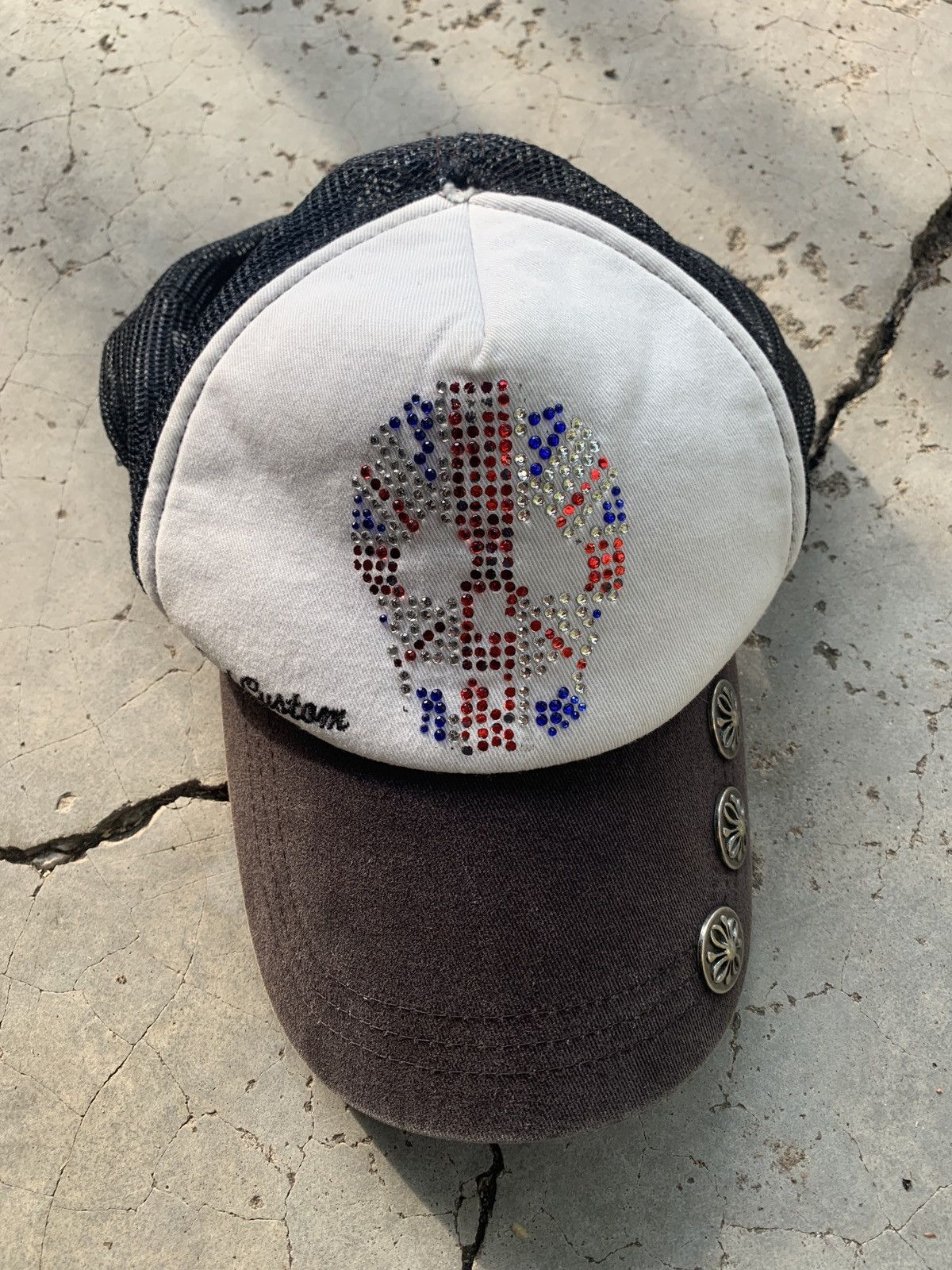 Vintage Distressed Studded Tracker Hat Size ONE SIZE - 2 Thumbnail