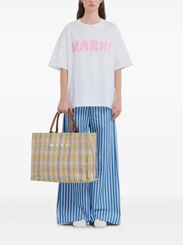Marni oc11z0525 Size: OS/Checked Tote Bag in Multicolor Size ONE SIZE - 5 Thumbnail