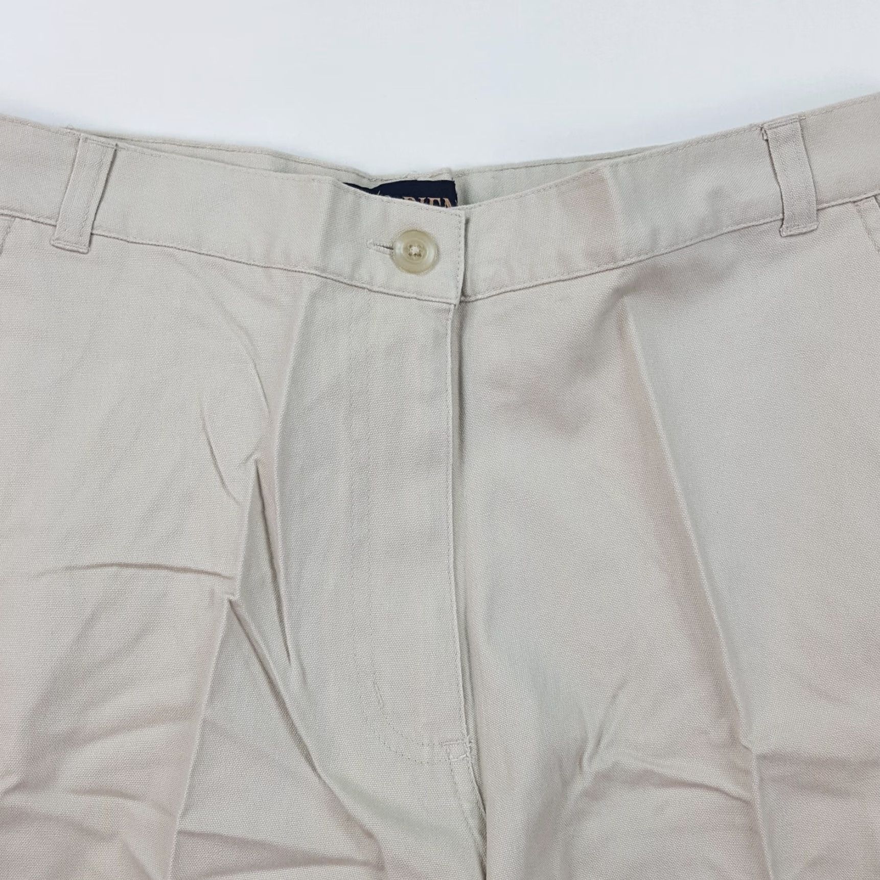 Tres Bien VINTAGE Tres Bien Chinos Shirt Women 10 Beige Flat Front Chinos Casual 90s Preppy Outdoor Tennis Golf Shorts Womens Size 32" / US 10 / IT 46 - 2 Thumbnail