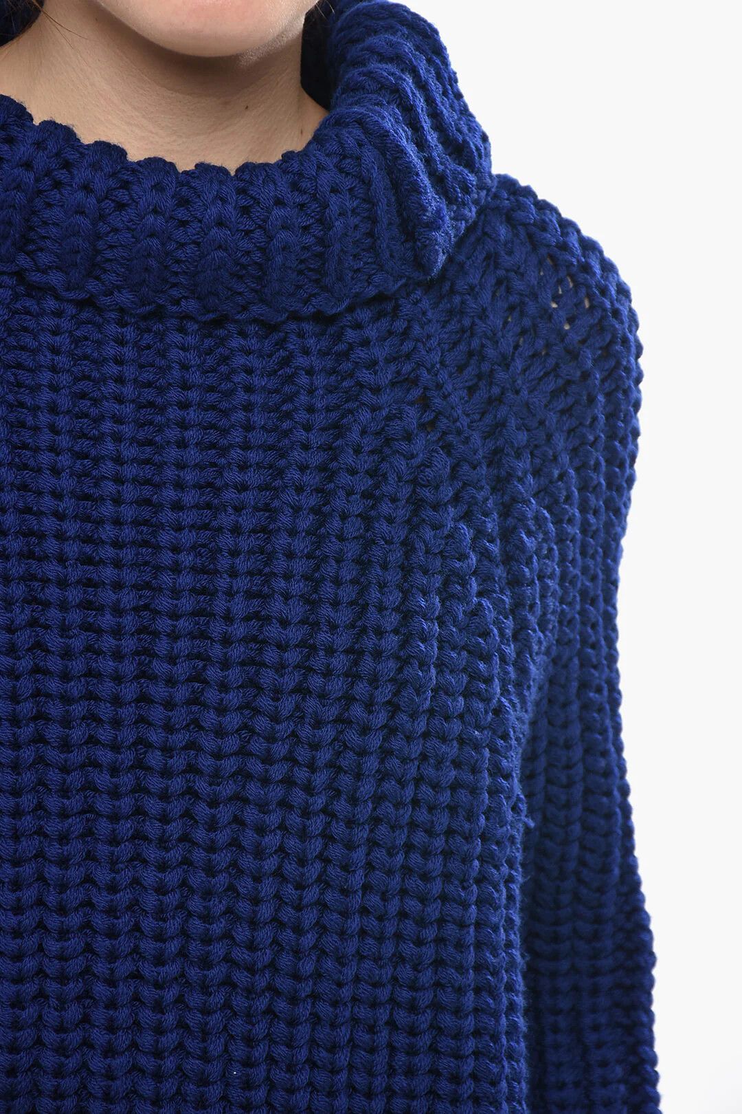 Givenchy og1mm0326 Wool Turtleneck Pullover in Blue Size XS / US 0-2 / IT 36-38 - 3 Thumbnail