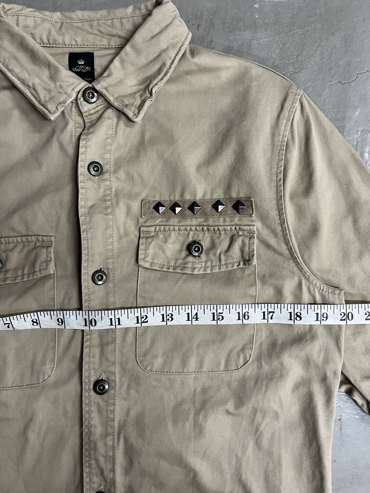 semanticdesign 2000's Semantic Design Junya Style Poems Studded Punk SHIRT Size US M / EU 48-50 / 2 - 6 Thumbnail