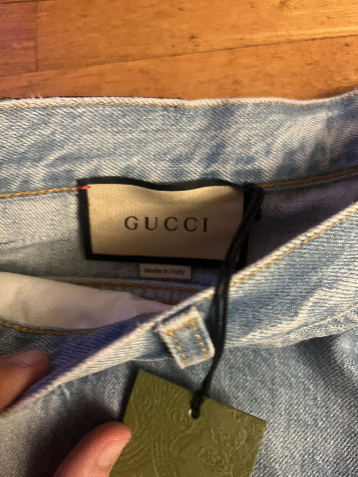 Gucci Gucci denim jeans eco washed love parade patch 34 NWT Size US 34 / EU 50 - 7 Thumbnail