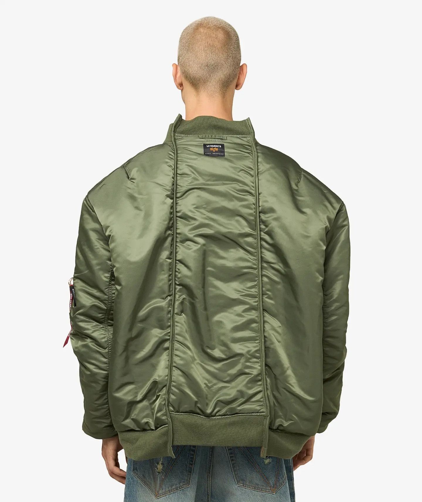 Vetements vetements ss18 Reconstructed Reversible Bomber Size US XS / EU 42 / 0 - 14 Thumbnail
