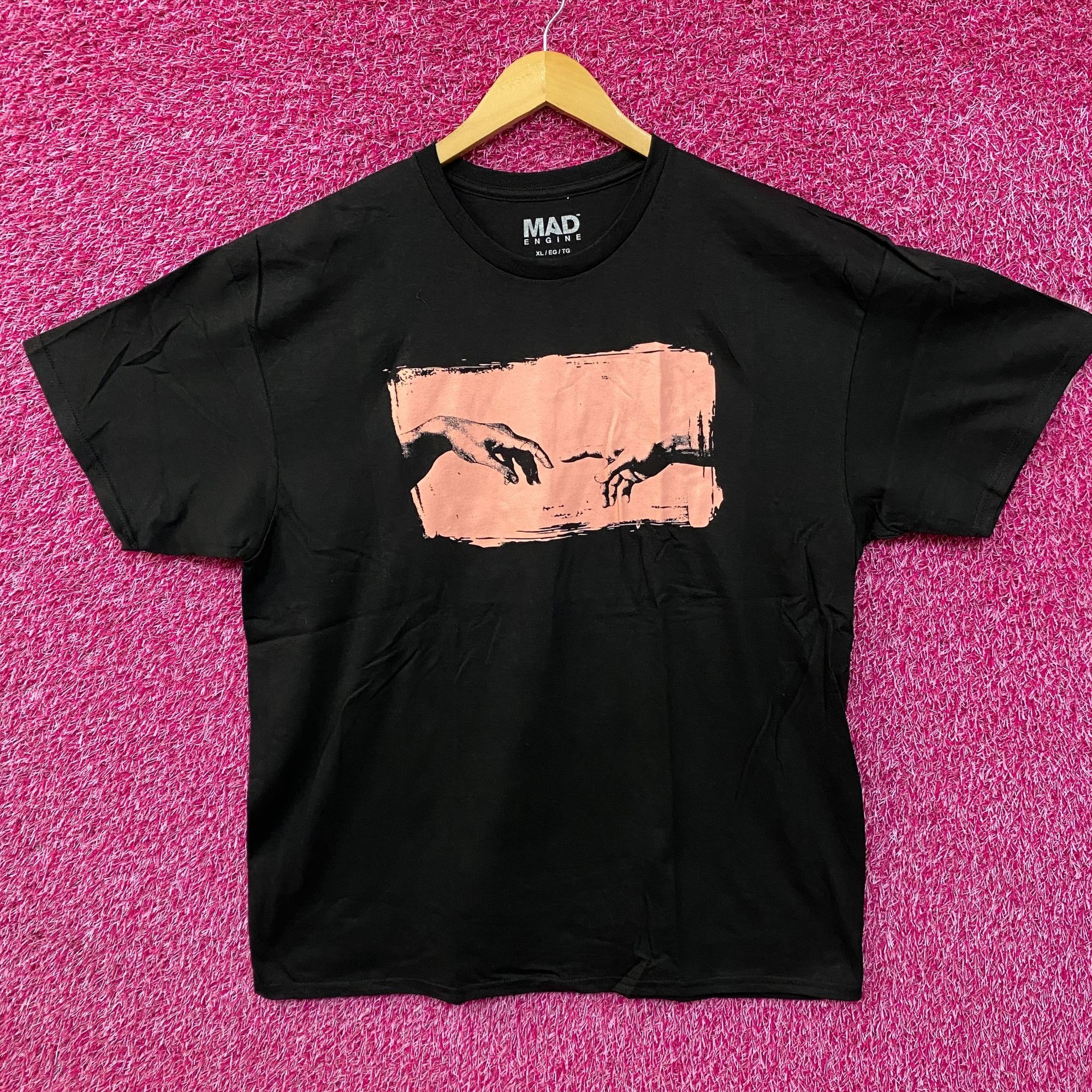 Mad Engine Mad Engine Michelangelo Adam Creation Art T-Shirt XL Size US XL / EU 56 / 4 - 1 Thumbnail