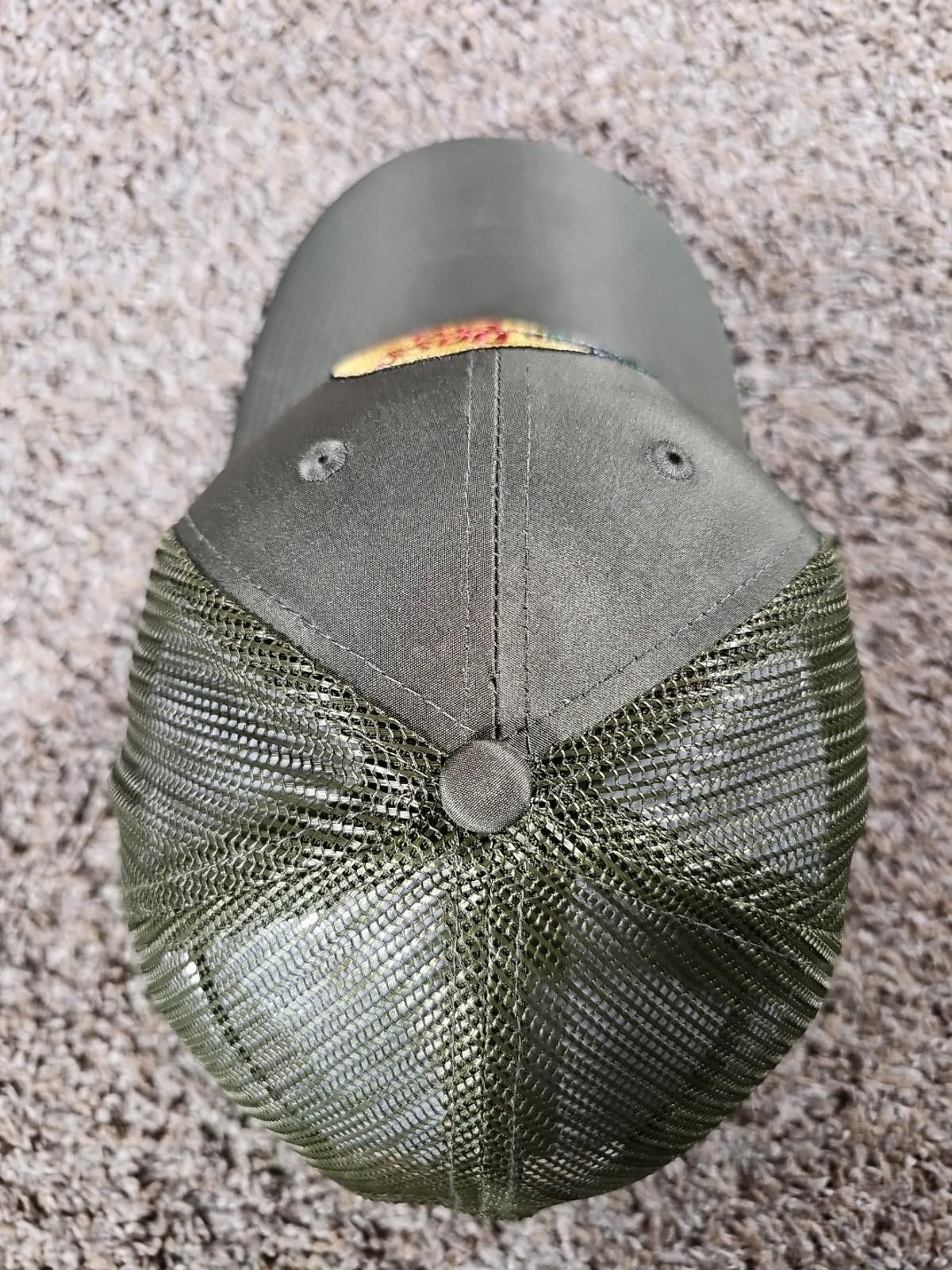 Bass Pro Shops Bass Pro Shops CLUB Olive Green Mesh Trucker Snapback Hat Size ONE SIZE - 3 Thumbnail