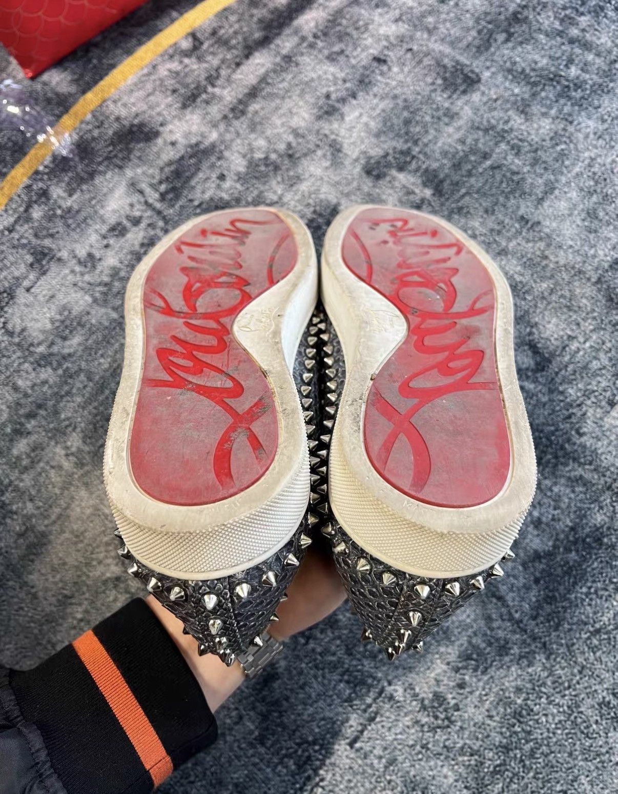 Christian Louboutin Christian Louboutin Batik Snakeskin Studded Shoes J42 Size US 9.5 / EU 42-43 - 8 Thumbnail