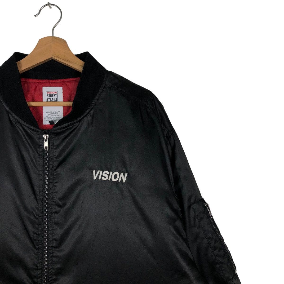 Japanese Brand 🔥Rare Spell Out Big Logo Bomber Jacket Vision Street Wear Size US L / EU 52-54 / 3 - 5 Thumbnail