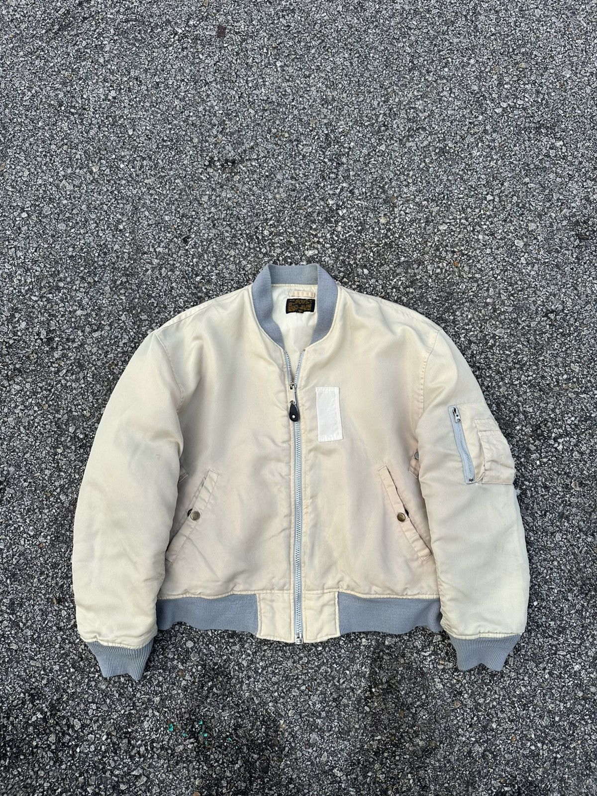 🪖Vintage Sun Faded MA-1 Man Intermediate Bomber Jacket