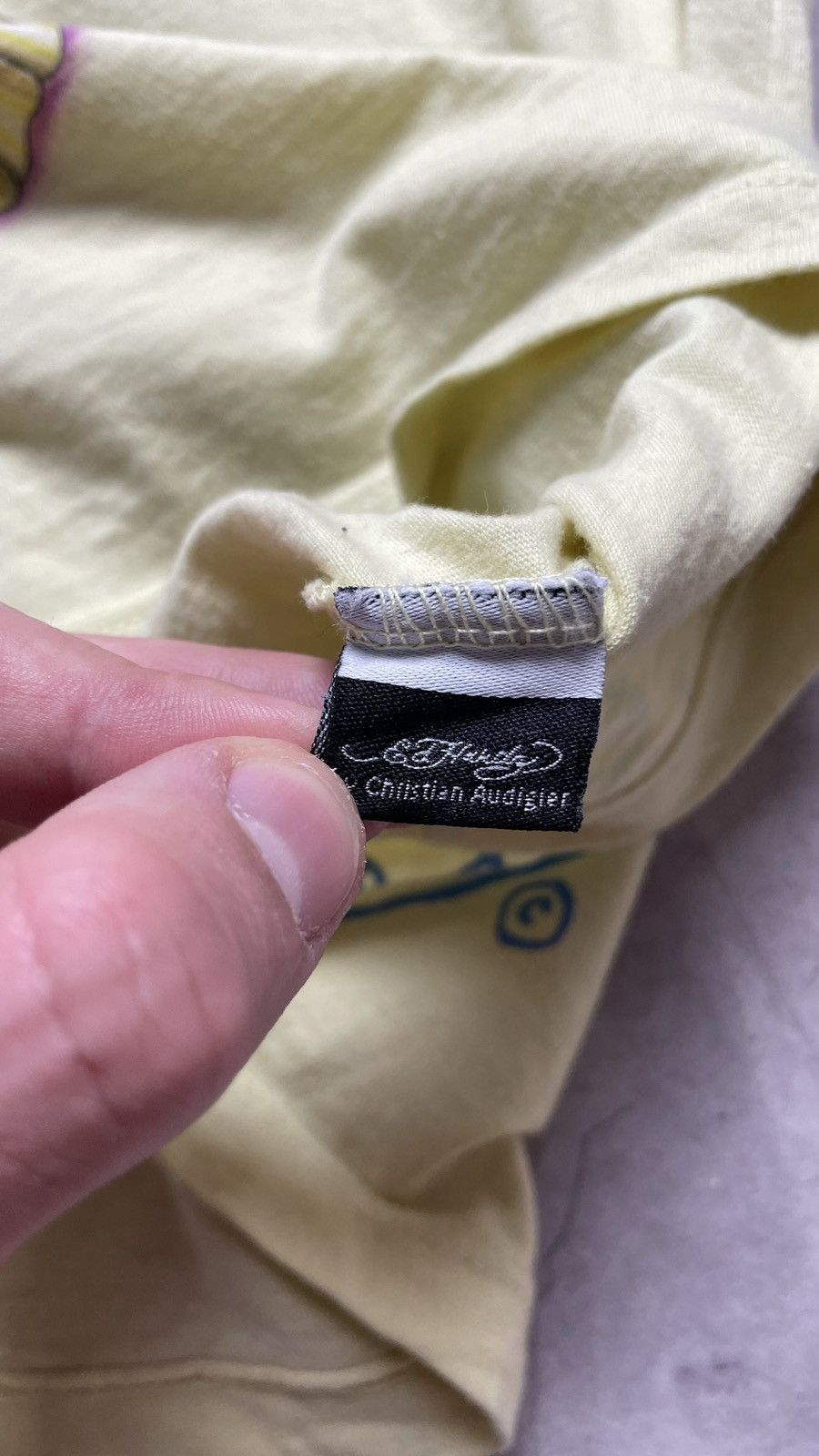 Ed Hardy Vintage Ed Hardy By Christian Audigier Yellow Y2K T-Shirt Size US XL / EU 56 / 4 - 9 Thumbnail