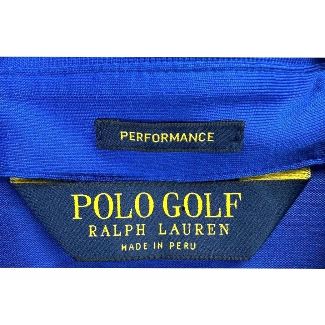 Polo Ralph Lauren VINTAGE Polo Ralph Lauren Polo Shirt Men XL Blue The Barclays Performance Rugby Athletic Size US XL / EU 56 / 4 - 3 Thumbnail