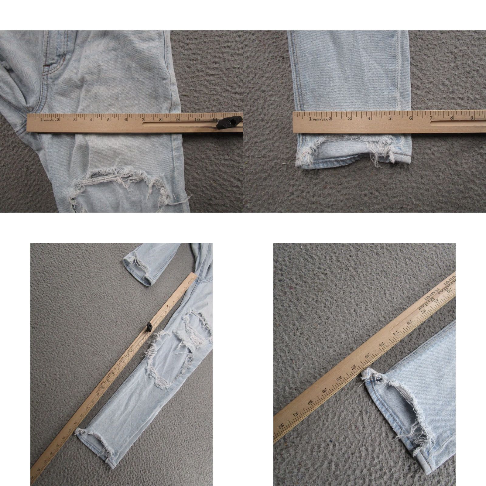 American Eagle Outfitters VINTAGE American Eagle Strigid Distressed Thrashed Denim Mom Jeans Women's Size 2 Size 26" / US 2 / IT 38 - 8 Thumbnail