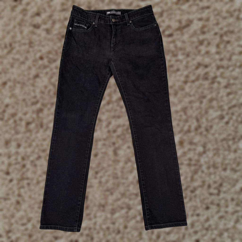 Levi's Levi's Black Charcoal Wash Mid Rise Skinny Jeans Womens 10 30x32 Denim Stretch 5-Pocket City Size 32" / US 10 / IT 46 - 1 Thumbnail